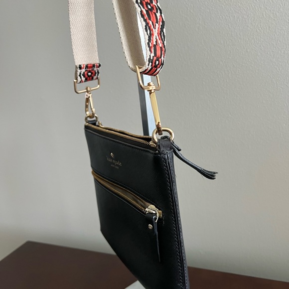 Kate Spade Black Crossbody Bag with Boho Strap - Picture 9 of 12